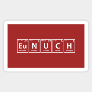 Eunuch (Eu-N-U-C-H) Periodic Elements Spelling Sticker